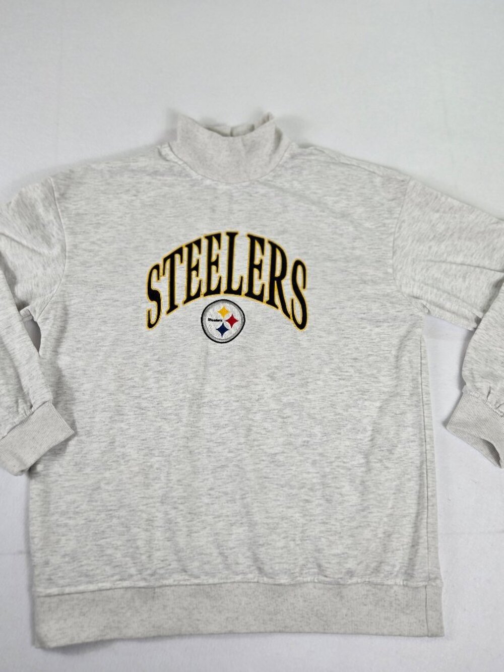 Steelers Mock Neck Sweatshirt Size M
